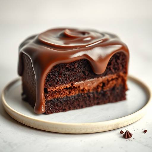 Torta de Chocolate Belga - Cremosa com cobertura de ganache.
